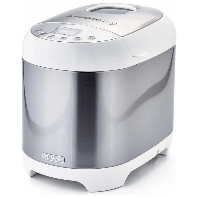Ariete 00C013300AR0 Panexpress 1000 Metal Macchina del Pane 19 Programmi 550 W Capacita' 1 Kg Gluten Free colore Bianco