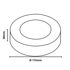 Plafoniera led soffitto 12watt slim tonda alimentatore incluso temperatura 6000k bianco freddo