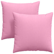 Cuscini da Divano 2 pz | Cuscini per sedie Rosa 60 x 60 cm Tessuto