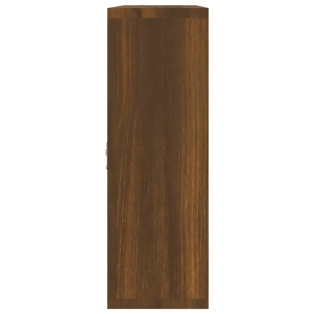 Scaffale a Muro 8 Scomparti Rovere Marrone cod mxl 33034