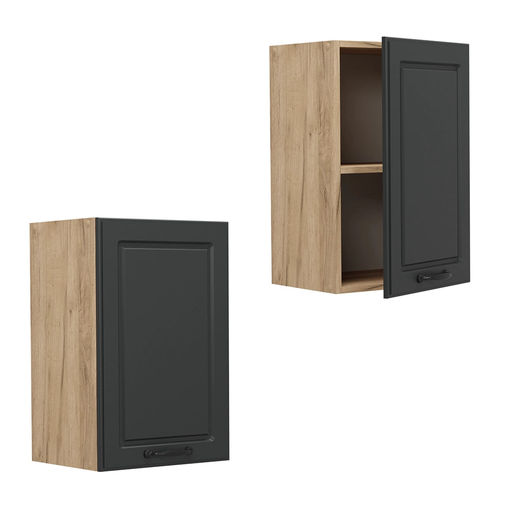 Pensile da cucina R-Line Antracite rustico/Rovere dorato 40 cm Vicco