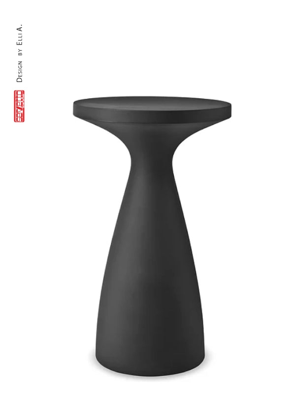 Tavolino da Giardino Ø65x110 cm in Resina Arkema Drink Antracite