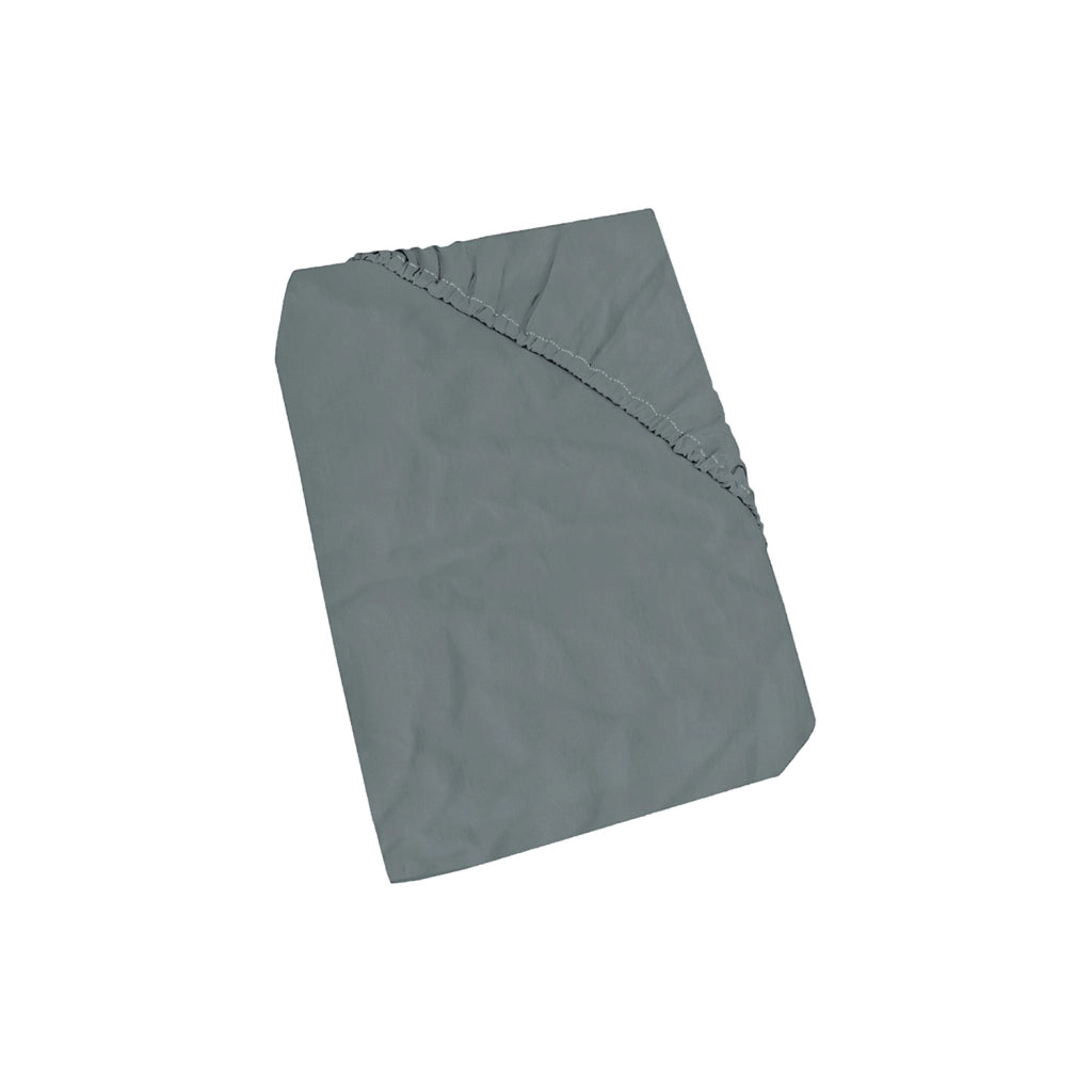 Lenzuola Sotto Matrimoniale  Linea Water Washed Grigio Chiaro