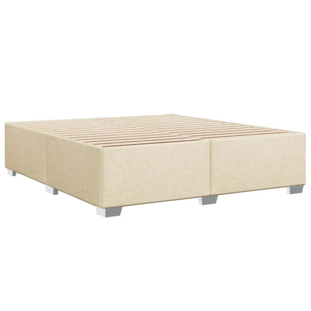 vidaXL Giroletto senza Materasso Crema 180x200 cm in Tessuto