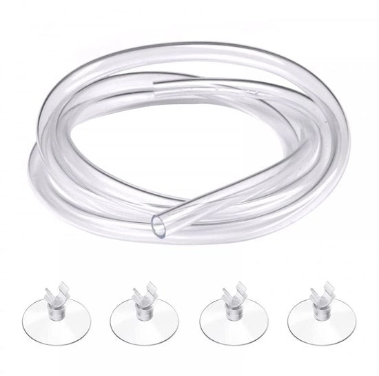 Piscina - lingua guida 5 m - resistente al CO2 - materiale PU - resistente ai graffi - alta elasticità - trasparente e duraturo - lingua per acquario