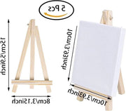 Set di cavalletti per bambini - 5 cavalletti mini per disegno, pittura a olio e acrilica - decorazione - cornice e cavalletto da pittura.