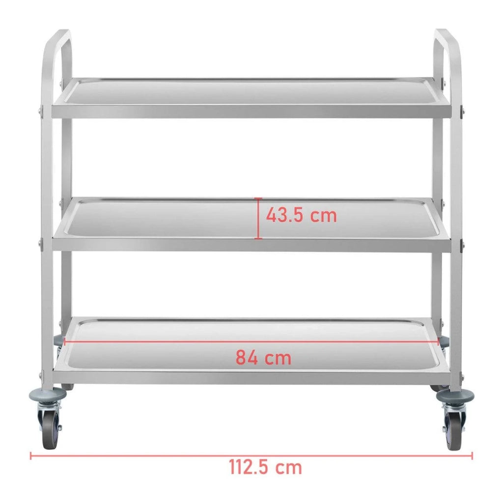 Carrello di servizio in acciaio 150 kg 14_0000948
