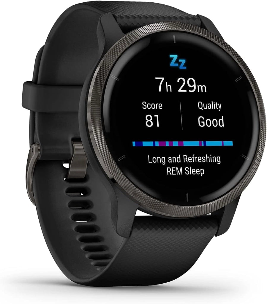 Garmin Venu 2S, Smartwatch AMOLED 1,1", Cassa da 40mm, Autonomia 10 giorni, GarminPay, Musica, +25 Sport, GPS, Cardio, SpO2 (Slate & Graphite)
