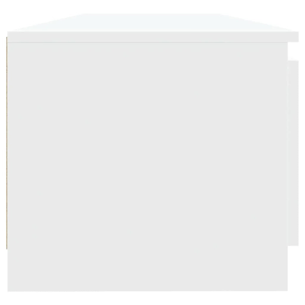 Mobile TV multimediale scaffale TV credenza mobile TV sala da pranzo soggiorno camera da letto con luci LED 140 x 40 x 35,5 cm bianco 02_0026533