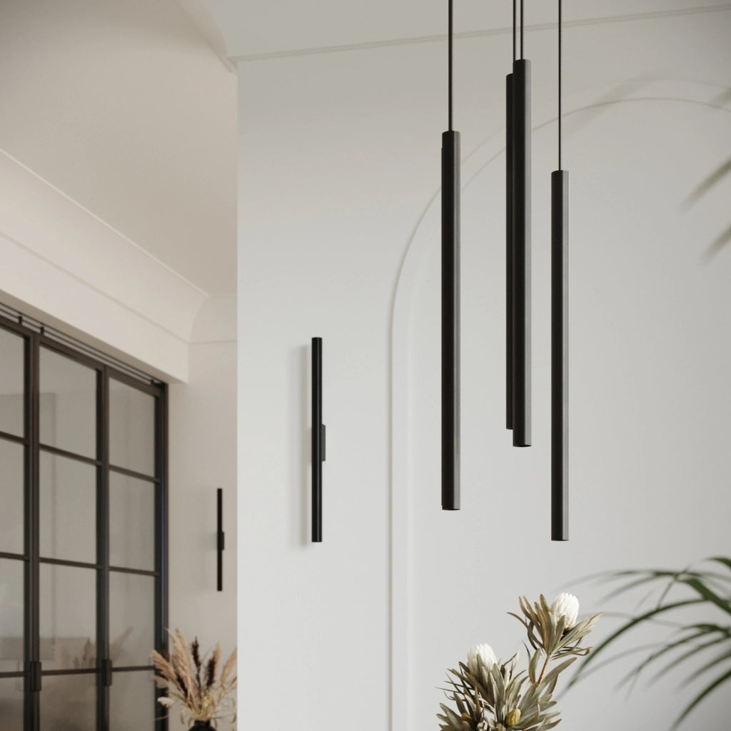Lampada a sospensione nera 2 tubi 2xG9 VELINO Pure Lume