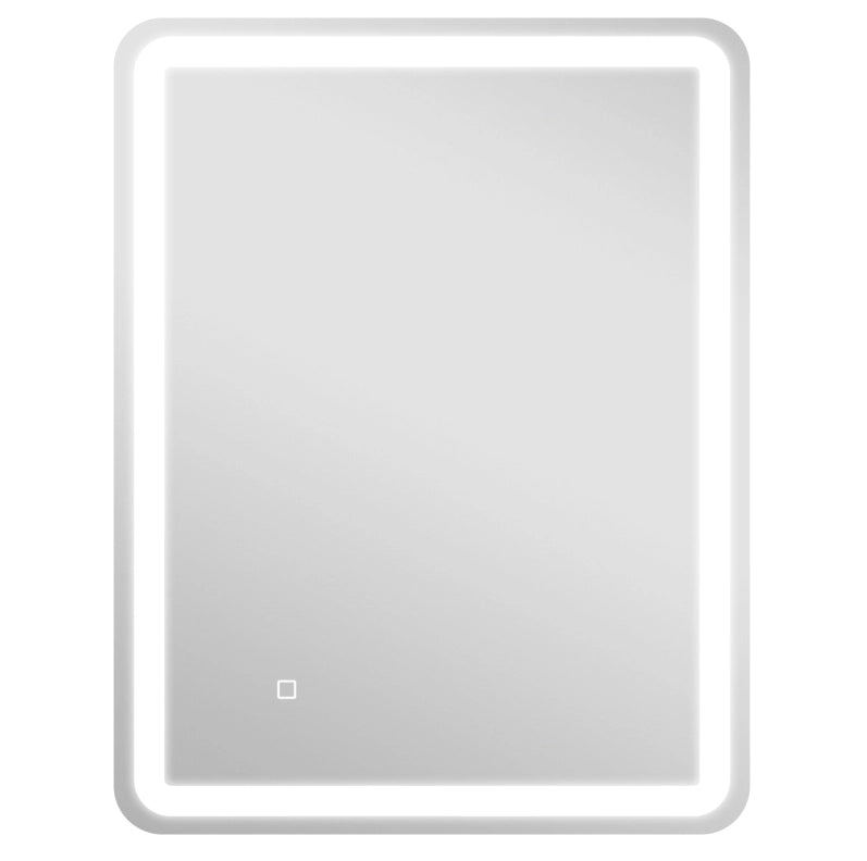 Specchio bagno LED 70x90 cm con touch, antiappannamento e IP44