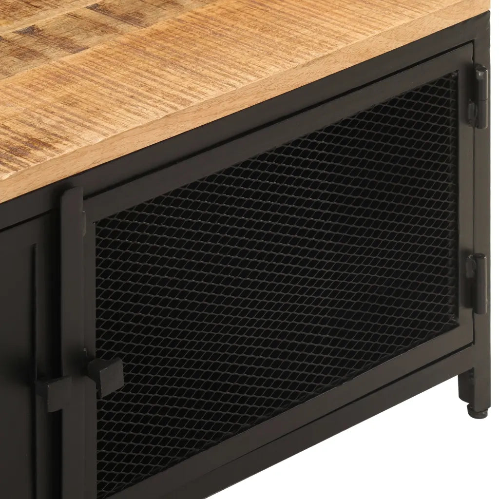 Tavolino da CaffÃ¨ 90x50x37 cm in Legno Massello di Mango Grezzo cod mxl 16291