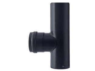 RACCORDO A T M/F PER STUFE A PELLET NERO OPACO PESANTE MM.1,2  ø cm.8    SAVE