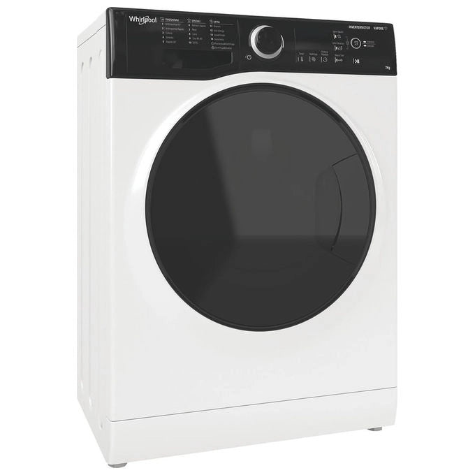 Whirlpool WSB726DIT Lavatrice Frontale 7 Kg 1200 rpm Classe A Inverter Vapore (85x60x45 cm) colore Bianco