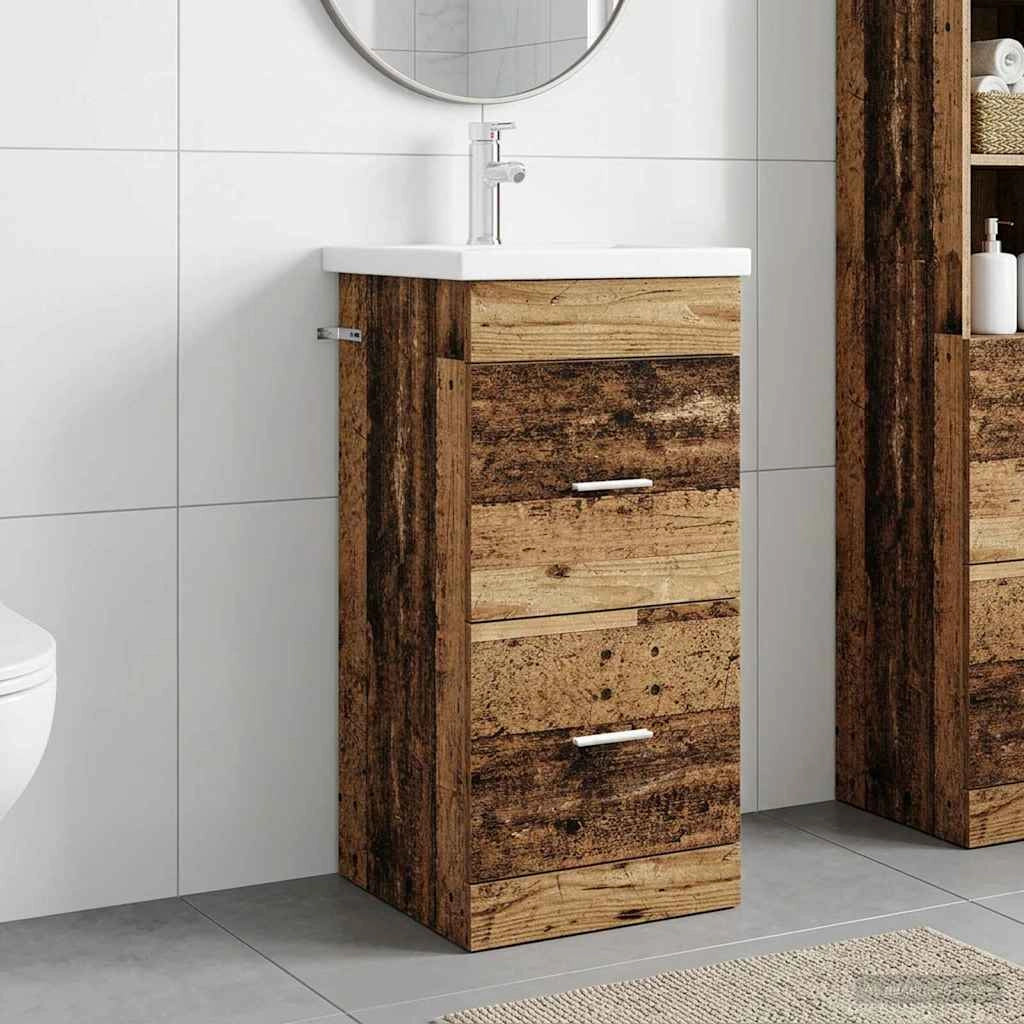 Mobile da bagno con lavabo Legno antico 42 x 40 x 84,5 cm 890702