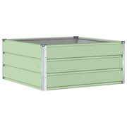 Fioriera | Cassetta per fiori | Vaso Verde Pastello 100 x 100 x 45 cm Acciaio