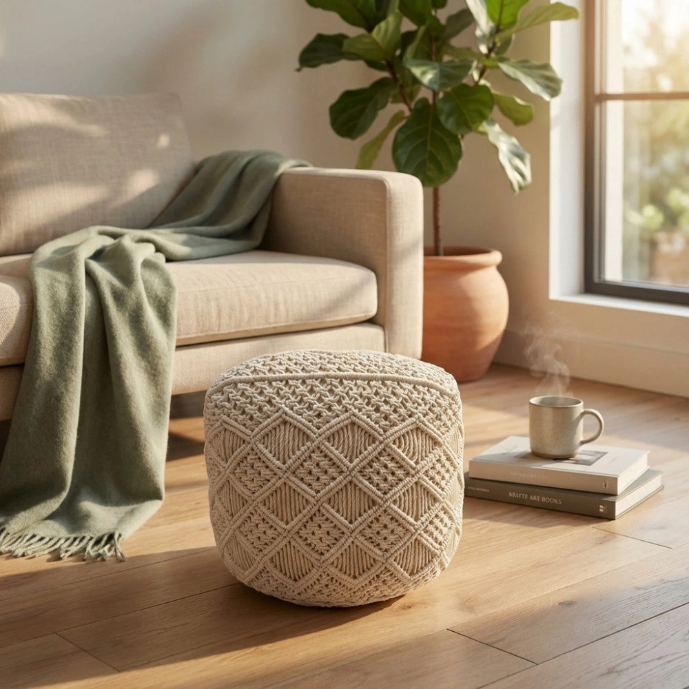 POUF IN COTONE TRIPOLI