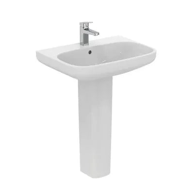 Lavabo Ideal Standard 65 cm con colonna in ceramica lucida  I.Life A