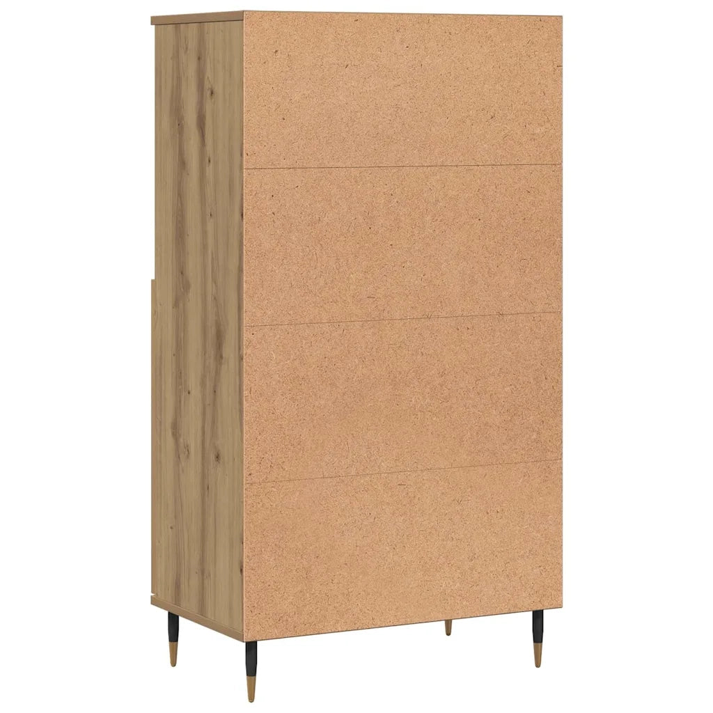 Credenza Rovere Artigianale 60x36x110 cm in Legno Multistrato 857459