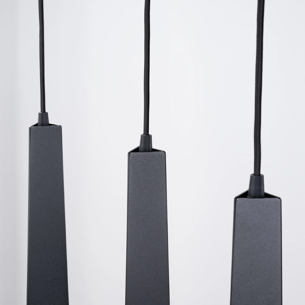 Lampada a sospensione PRYSM 3L nero