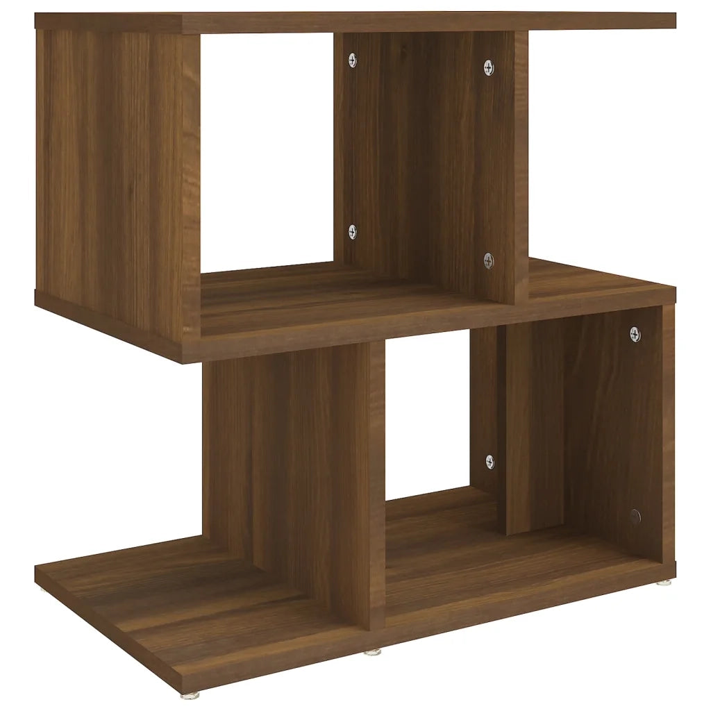 Comodino Rovere Marrone 50x30x51,5 cm in Legno Multistrato 815832