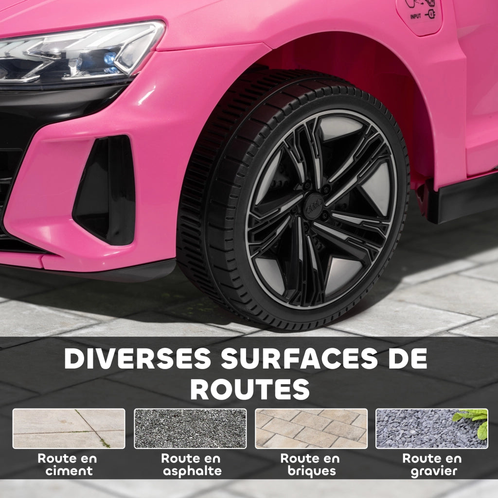 Auto elettrica per bambini 12V ¨C zephmum ¨C rosa, telecomando, effetti sonori e luminosi