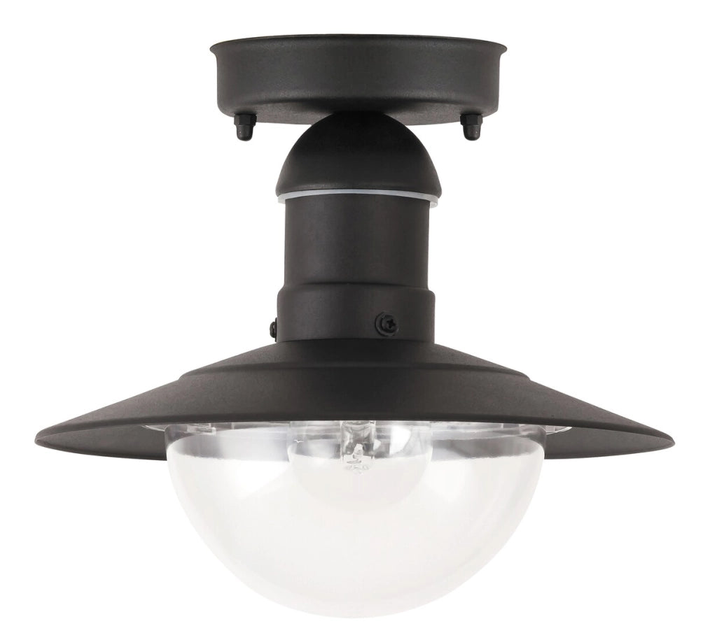 Plafoniera esterna Rabalux Oslo nera E27 IP44 24cm