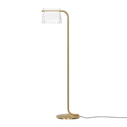 Maytoni Lampada da terra moderna Cabaret 1 luce LED integrato ottone metallo vetro