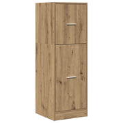 Mobiletto multifunzionale da farmacia per la cucina 40 x 41 x 118 cm finitura in rovere ingegnerizzato realizzato artigianalmente 02_0050645