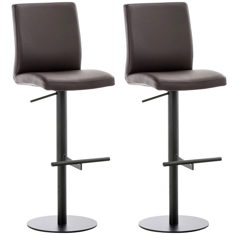 2er Set Barhocker Cadiz Kunstleder schwarz