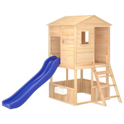 Area giochi esterna con scivolo altalene robuste giochi da giardino 145 x 131,5 x 218,5 cm legno massello di abete 02_0004625