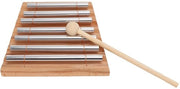 Strumento a percussione a 7 toni - Beuken/Metallo - 16,8 x 15 x 13 cm - Incluso Bastone da suonare - Duraturo e di alta qualità - Gong a vento