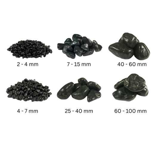 Ciottoli nero ebano effetto bagnato brillante con cir tono plus protettivo *** misura 40/60, formato 25 kg + 1 l, con...