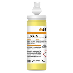 Bibul-S Detergente Alcalino Superconcentrato Pavimenti Gres Flacone Giusta Dose 1 L | Liber