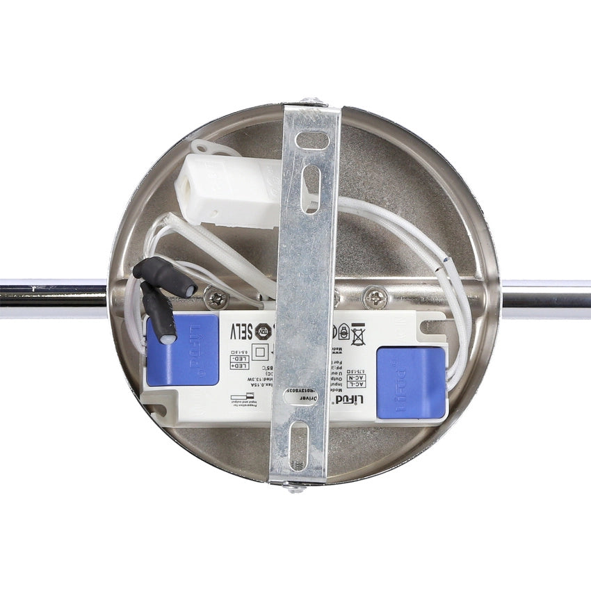 Plafoniera Candellux Thema LED 3x5W cromo bianco 3000K