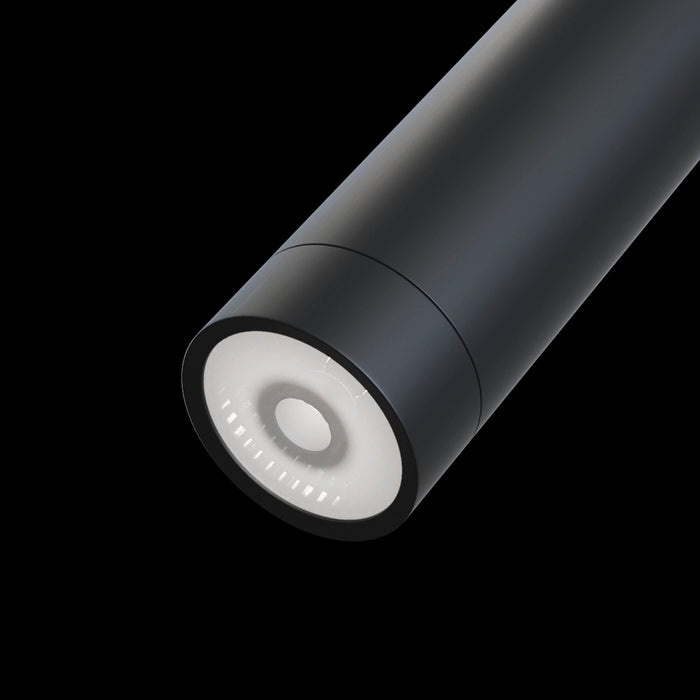 Faretto a LED per Sistema Illuminazione Binario 7W 3000K in Alluminio Focus LED  Nero