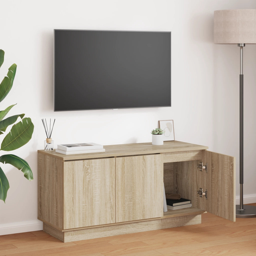 Mobile TV Rovere di Sonoma 100x38x49 cm Legno ingegnerizzato
