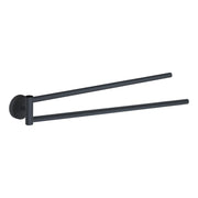PORTA SALVIETTE DA PARETE A SNODO IN ACCIAIO INOX NERO OPACO MODELLO EROS - DIM. CM (LXPXH): 36,6X4,5X6 - NERO OPACO  - GDY