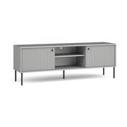 Mobile TV ISIS – 2 porte & 2 nicchie – Grigio – 157x55x41 cm