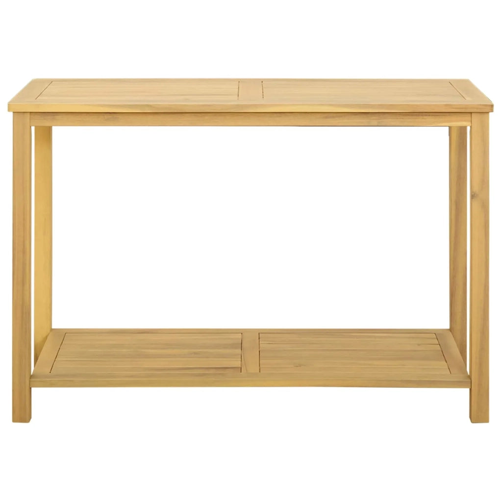 Tavolo consolle da giardino Acacia chiaro 110 x 40 x 75 cm