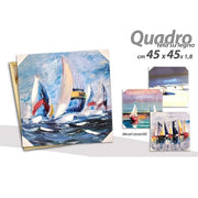 Trade Shop - Quadro Quadretto Decorativo 45x45x1,8cm Tela Su Legno Deluxe Decori Ass 806810 -