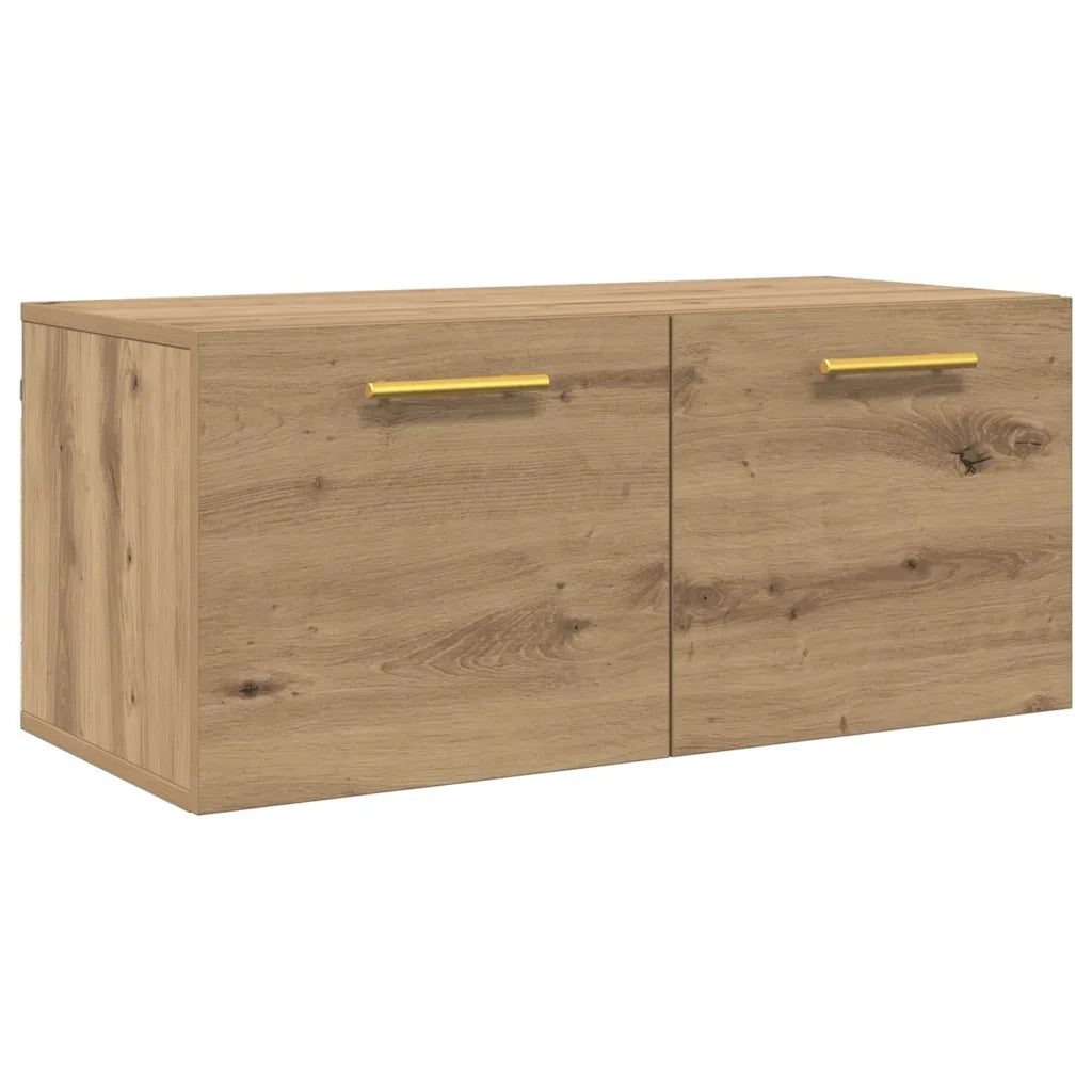 Armadietto a muro rovere artigianale 80 x 36.5 x 35 cm 879556