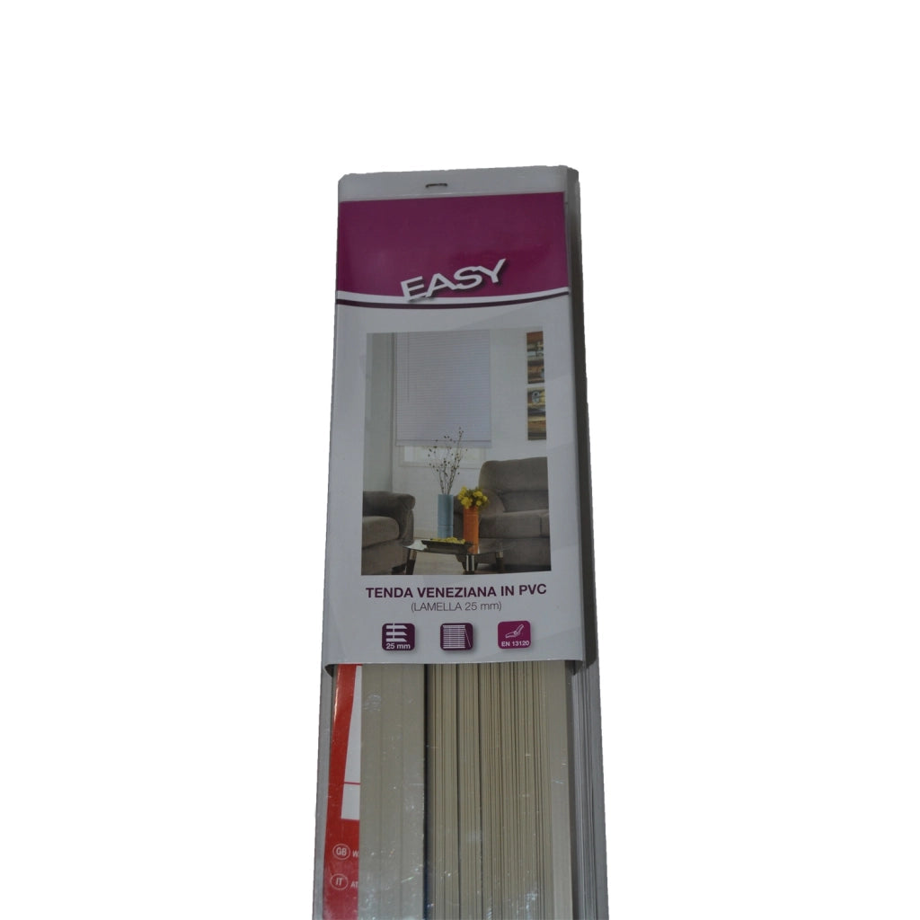 TENDA VENEZIANA PVC TORTORA 150 X 160 DA INTERNO VERTICALE DA SOLE