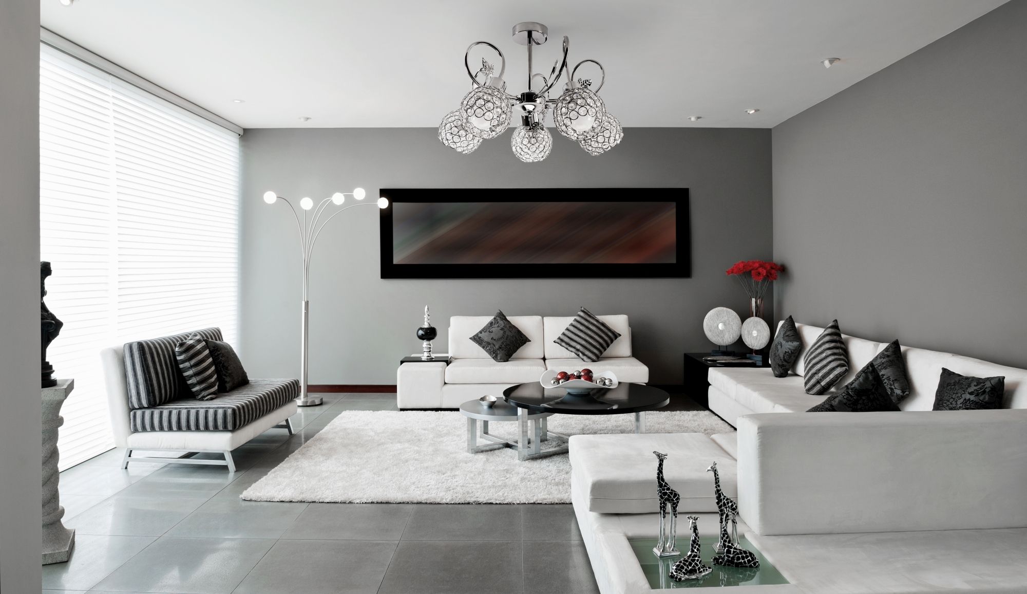 Lampadario In Cristallo Con Foglie In Metallo APP636-5C