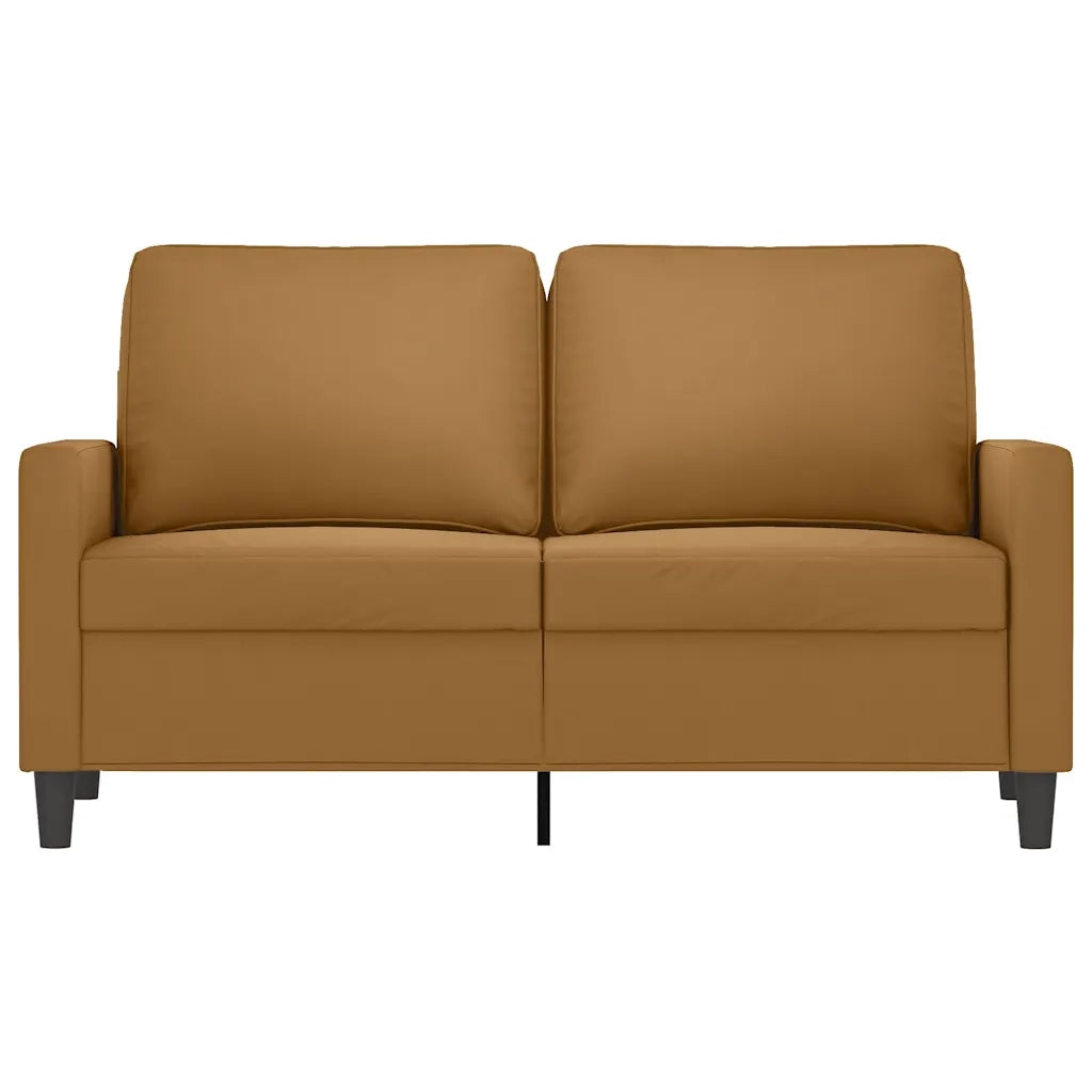 Divano | Divano da soggiorno | Sofa a 2 Posti marrone 120 cm in Velluto