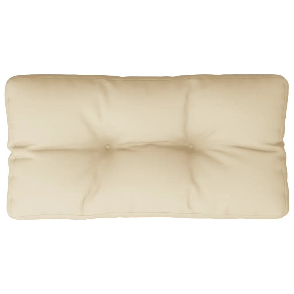 vidaXL Cuscino per Pallet Beige 80x40x12 cm in Tessuto
