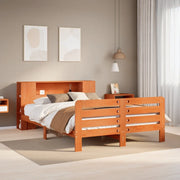 vidaXL Letto senza Materasso Marrone Cera 135x190 cm in Legno di Pino