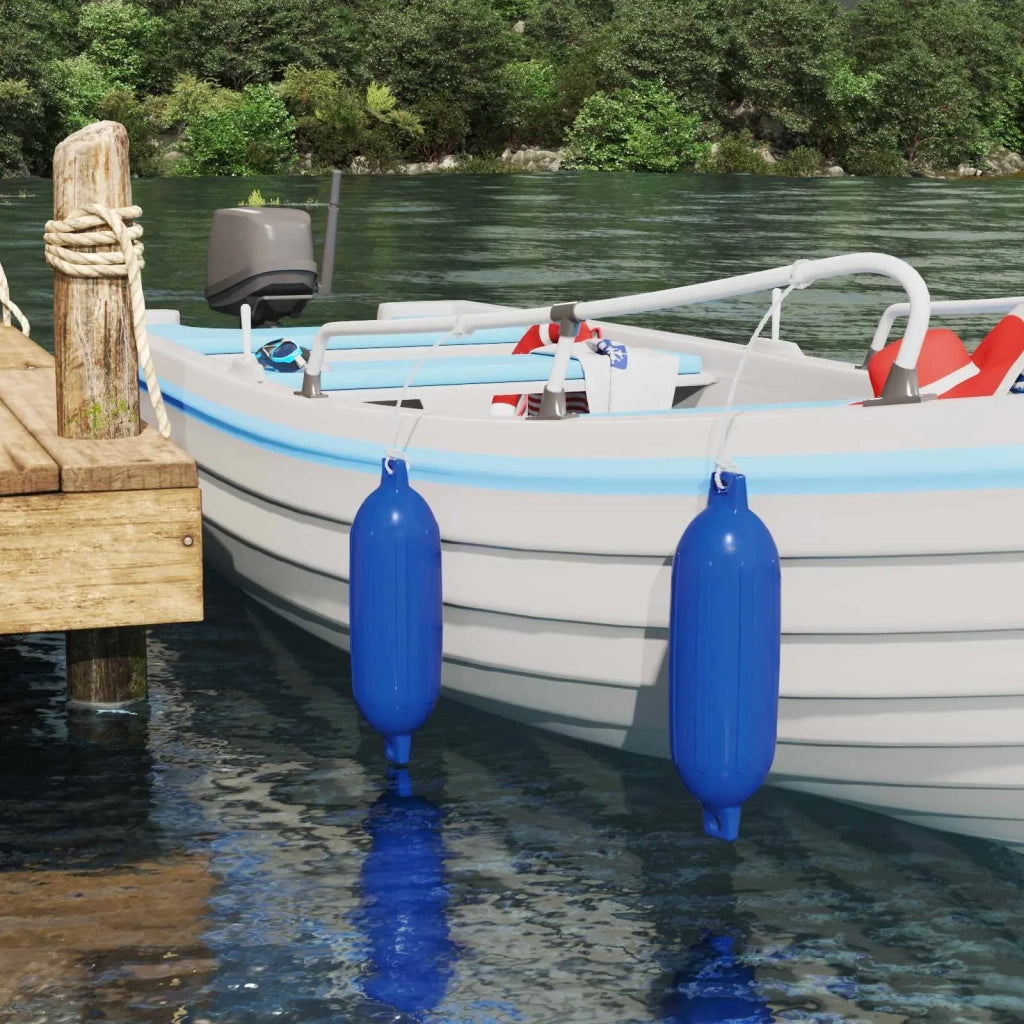 Fendini per barche 2 pz Ø 16 x 58 cm Blu PVC 42028740