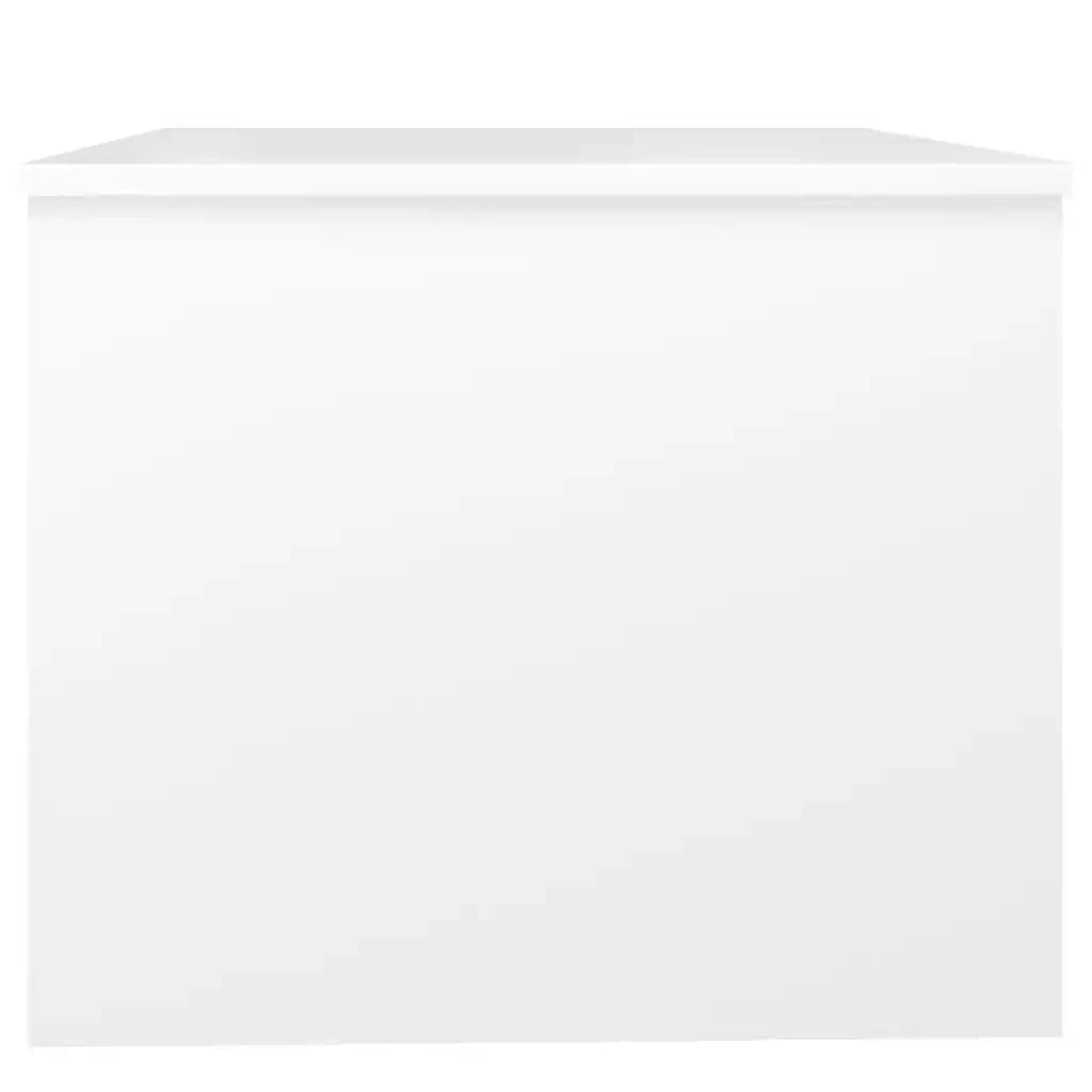 Tavolino da Salotto-Tavolino da soggiorno-Tavolo Bianco 80x50x42,5 cm in Legno Multistrato