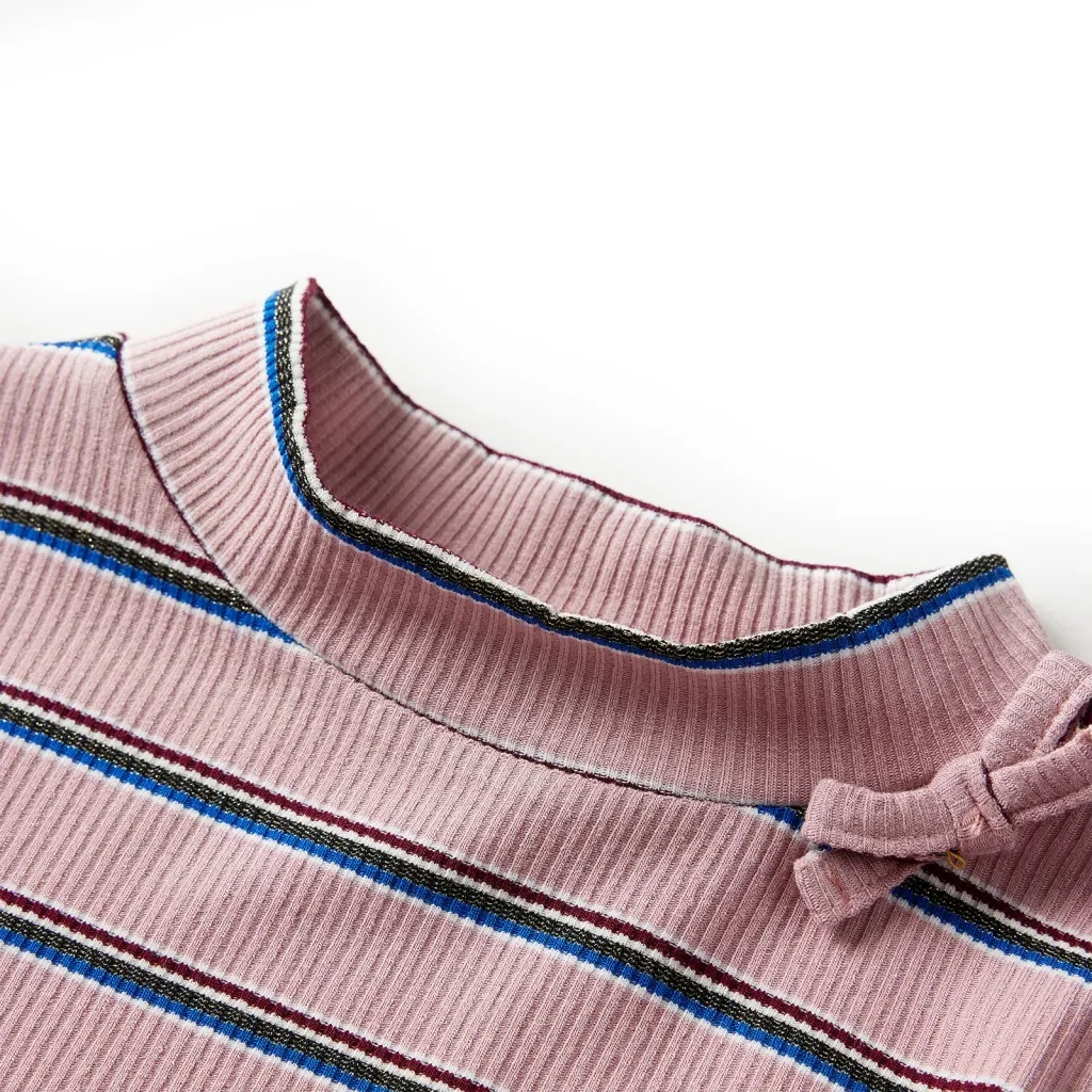 Maglietta da Bambina a Maniche Lunghe Rosa Chiaro 128 14117